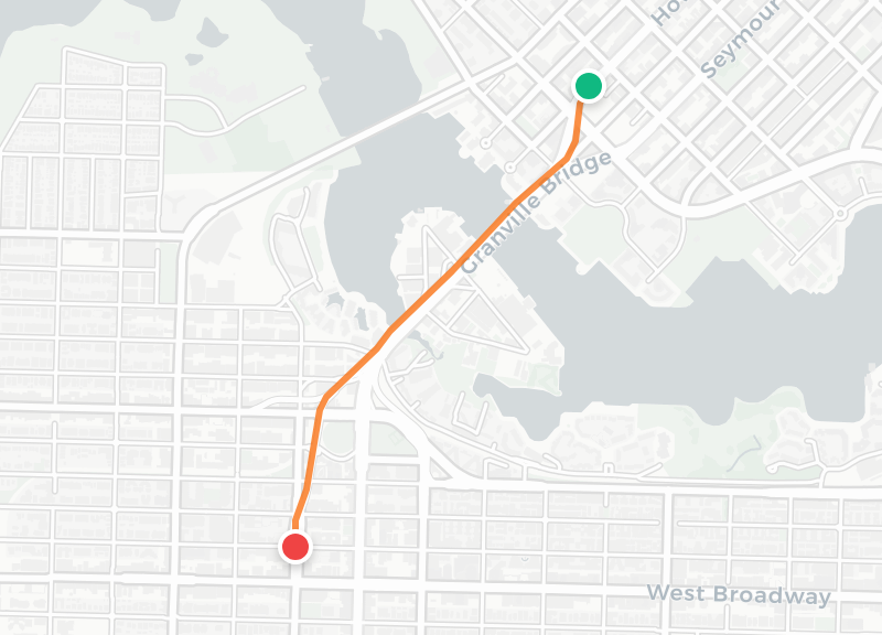 Route map preview