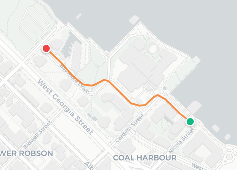 Route map preview