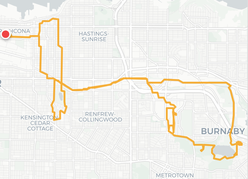 Route map preview