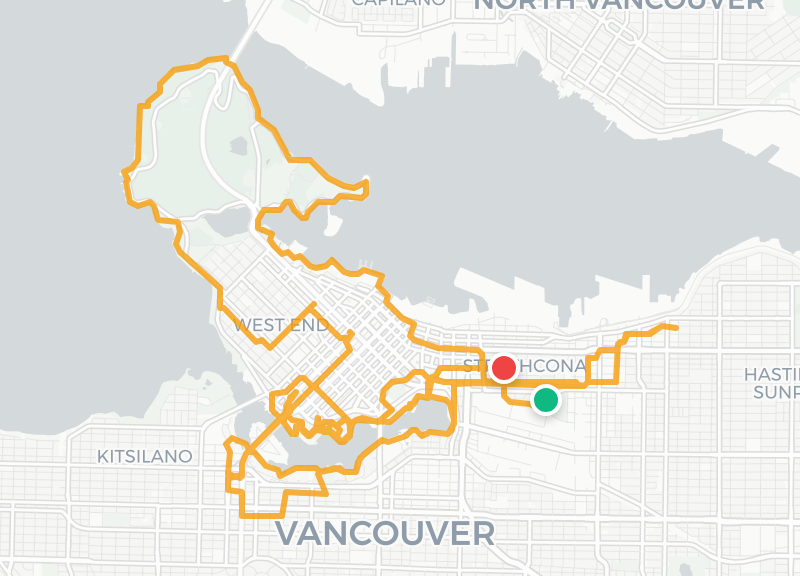 Route map preview