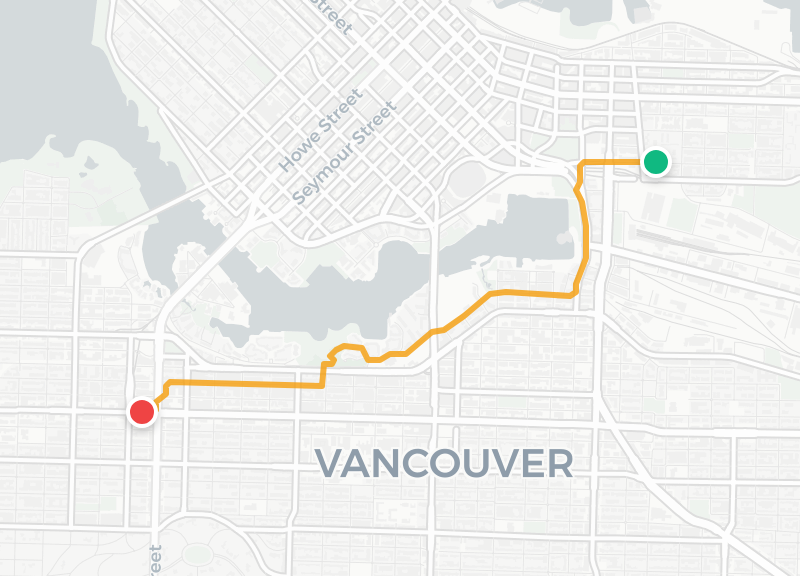 Route map preview
