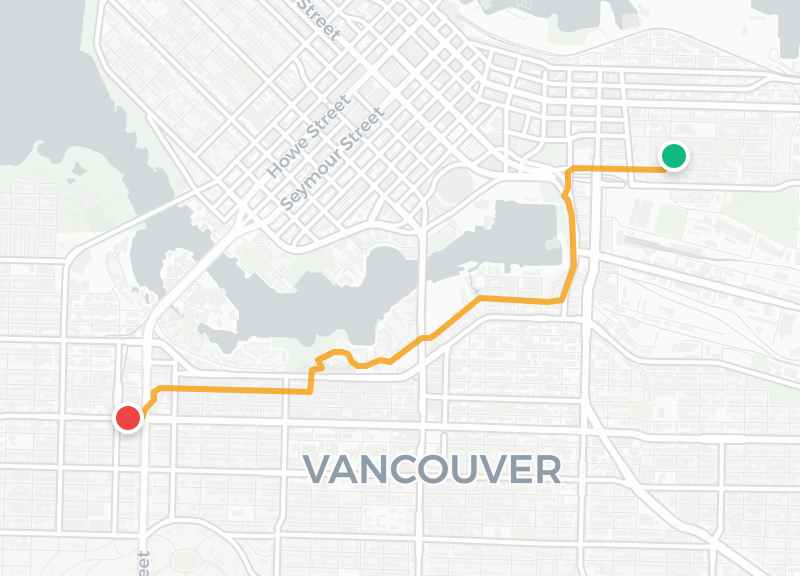Route map preview